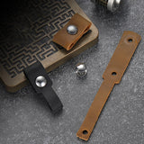 High Quality Cowhide Men Keychain Link Leather Strip