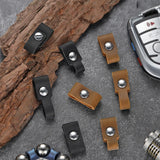 High Quality Cowhide Men Keychain Link Leather Strip