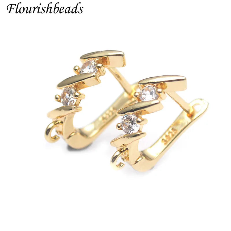 High Plated Earring Hooks Clasp Jewelry Findings for DIY Jewelry Making 30pcs