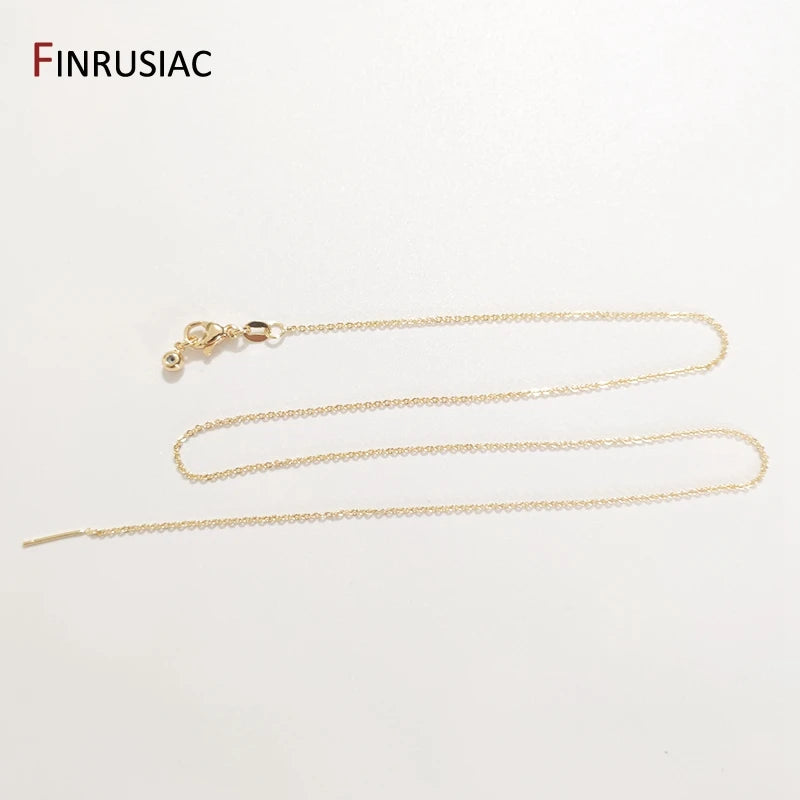 Adjustable Thin Necklace Chain, High Quality, DIY Findings