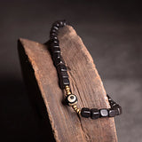 Buddha Bracelet Real Peach Wood Beads Bangle