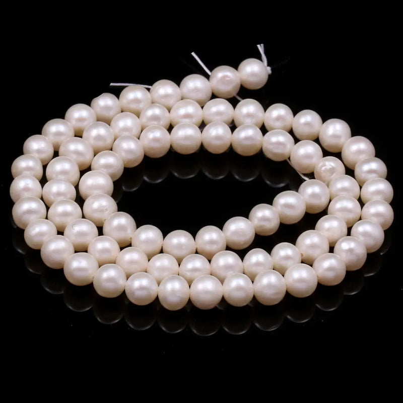 Natural Freshwater Cultured Pearls Beads for Jewelry Making
