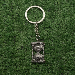 Retro Sun Moon Hourglass Pendant Keychain for Backpacks