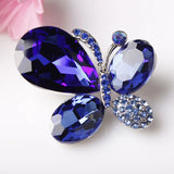 Rhinestone Butterfly Brooch Pin Wedding Jewelry Gift