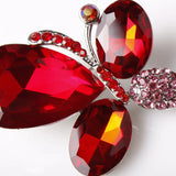 Rhinestone Butterfly Brooch Pin Wedding Jewelry Gift