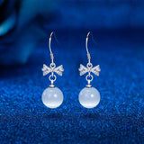 Rhinestone Pearl Earrings Big Jewelry Party Wedding Earring