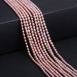 Rice Shape Pearl Beads 3.5-3.8mm Freshwater Pearls for Jewelry Making