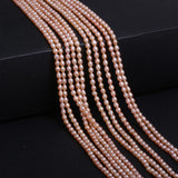 Rice Shape Pearl Beads 3.5-3.8mm Freshwater Pearls for Jewelry Making