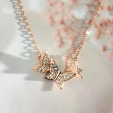 Romantic Austria Crystal Clavicle Chain Necklace For Women