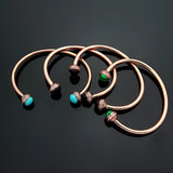 High Rose P Earl Bangle - Rotatable Bead Bangle Gift