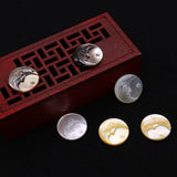 Mother of Pearl Shell Carving Moon Pendant Charm for DIY Jewelry Making