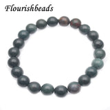 High Round Blood Stone Stretch Bracelets 6mm 8mm Beads