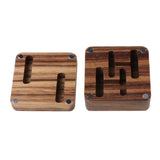 Rustic Men Suit Wooden Cufflink Walnut Wood Keepsake Storage Box