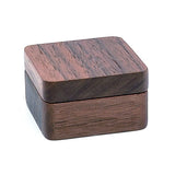Rustic Men Suit Wooden Cufflink Walnut Wood Keepsake Storage Box