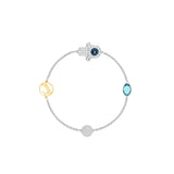 Hybrid Series Magnetic Clasp Crystal Bracelet