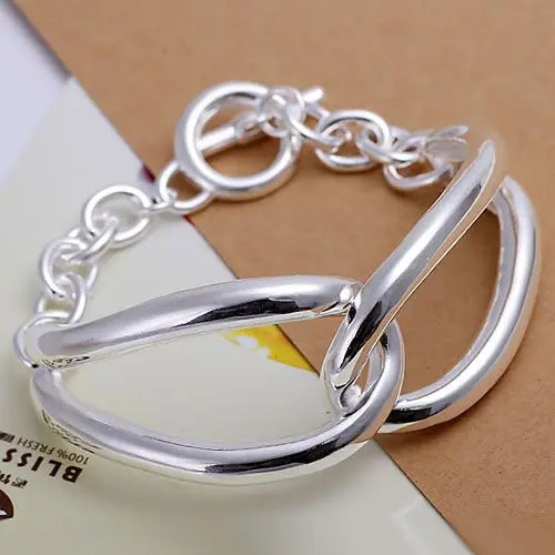SLH238 Wedding Party Silver Plated Angel Bracelet