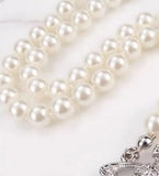 Three-Layers Pearl Saturn Necklaces Choker Clavicle Chain For Women