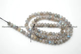 Labradorite Stone Faceted Spacer Loose Beads 4x6mm