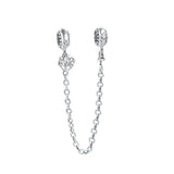Silver Butterfly Chain Pendant Dangle charm for Bracelet