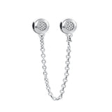 Silver Butterfly Chain Pendant Dangle charm for Bracelet