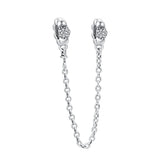 Silver Butterfly Chain Pendant Dangle charm for Bracelet