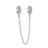 Silver Butterfly Chain Pendant Dangle charm for Bracelet