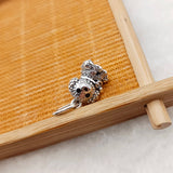 Silver Poodle Puppy Charm Pendant Gift for Spring