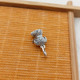 Silver Poodle Puppy Charm Pendant Gift for Spring