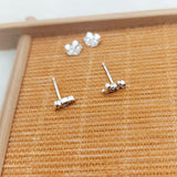 Silver Love Mum Stud Earrings