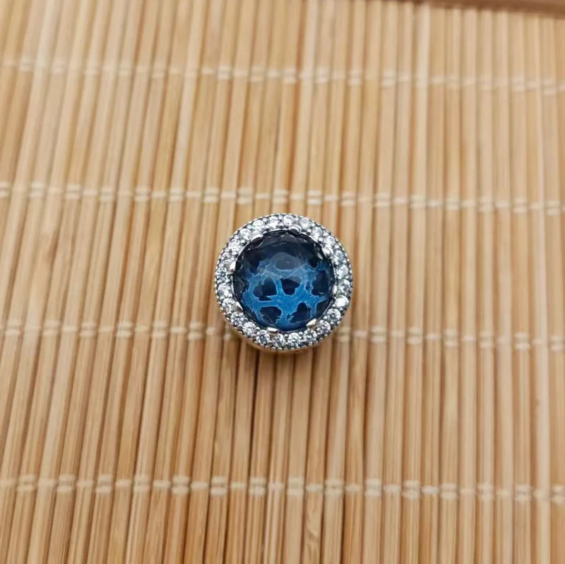 Silver Jewelry Dark Charm Gift with Zircon Beads