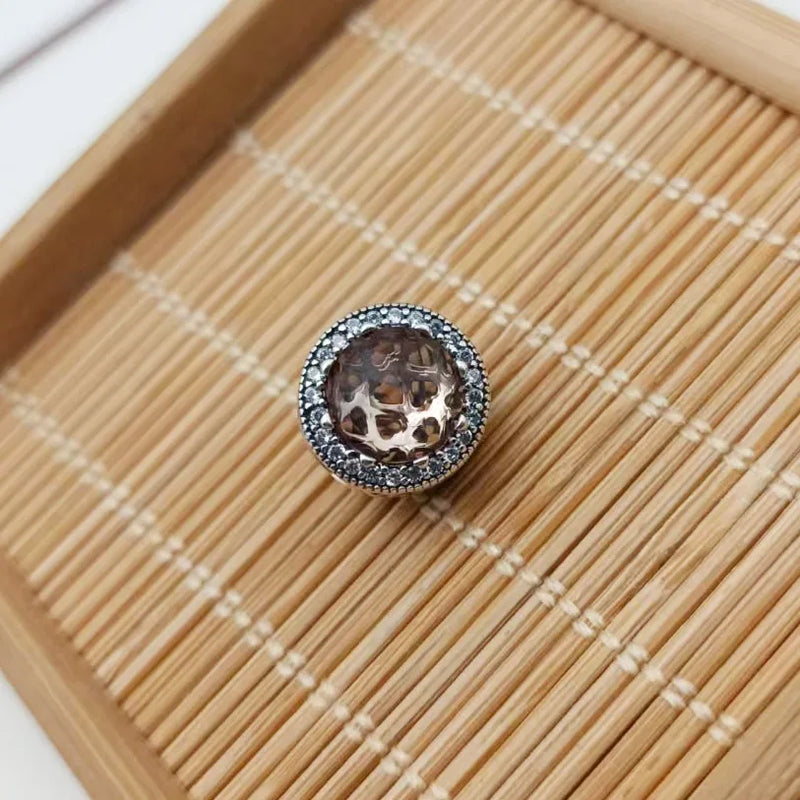 Silver Jewelry Sparkling Charm Gift Zircon Beads