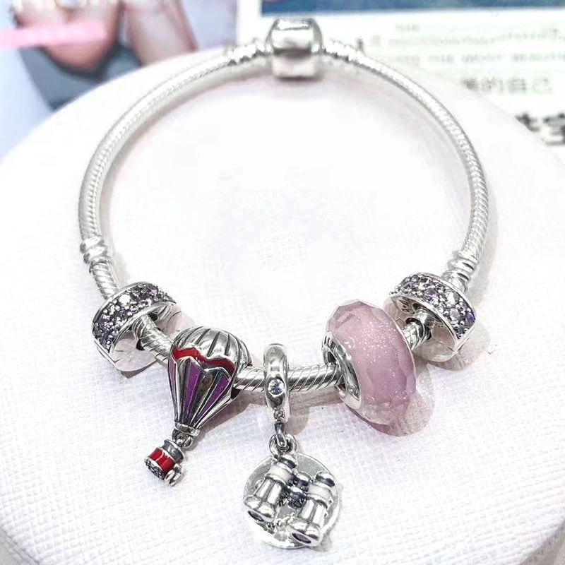 Silver Plated Charm Bracelet for Women