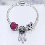 Silver Plated Charm Bracelet for Women