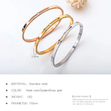 High Lady Women Bangles Stainless Steel Metal Jewelry