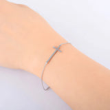 Silver Cross Bracelet Charms for Women Jewelry Gift