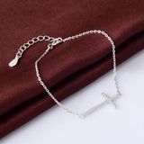 Silver Cross Bracelet Charms for Women Jewelry Gift