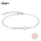 Silver Cross Bracelet Charms for Women Jewelry Gift