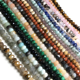 Small Faceted Agate Crystal Beads 4x6mm