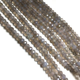 Small Faceted Agate Crystal Beads 4x6mm