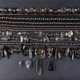 High Smoky Quartz Stone Bead Various Shape Crystal Loose Spacer Beads