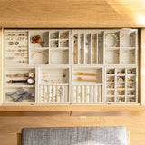 Flannel Jewelry Tray Case Stackable Storage Box