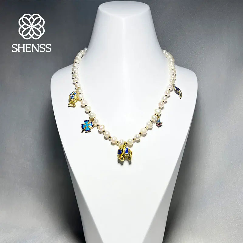 Vintage High Sole Natural Freshwater Pearl Necklace