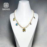 Vintage High Sole Natural Freshwater Pearl Necklace