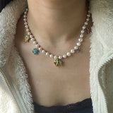 Vintage High Sole Natural Freshwater Pearl Necklace