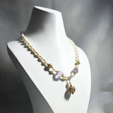 Vintage Natural Freshwater Pearl Necklace with High Sole, 18-Inch Length