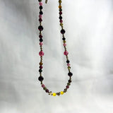 Vintage High Sole Tourmaline/Garnet/Agate Necklace