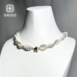High Sole Star Double-Deck Shell Pearl Necklace 32/34/36/38/40