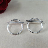 Spanish Style 925 Silver 14k Pin Stud Earrings
