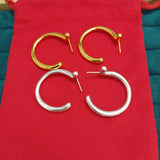 Spanish Electroplating 925 Silver Earrings Gift
