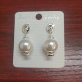 Spanish 925 Silver Pearl Earrings Gift